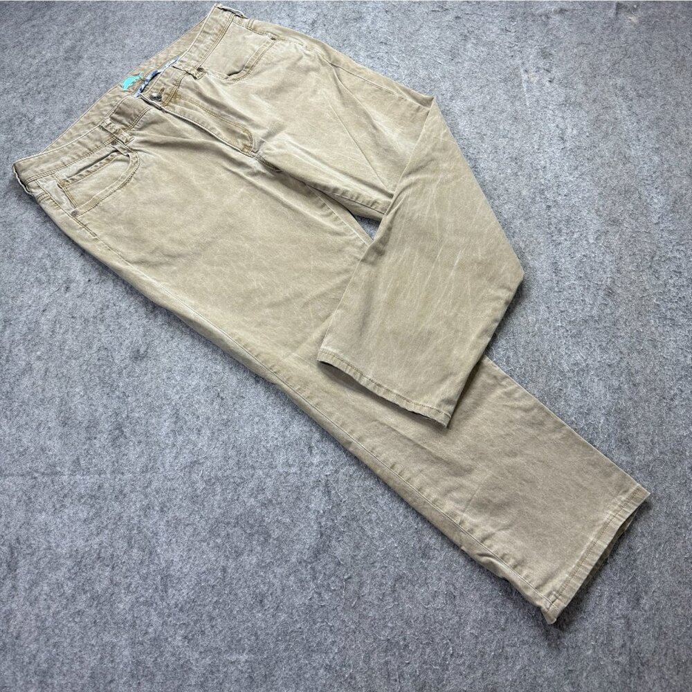 Tommy Bahama 5-Pocket Pants Men 38 x 27* Beige Stretch Boracay Flat Front